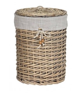 Cesto Mimbre/Algodon 29*29*37Cm DC-214670