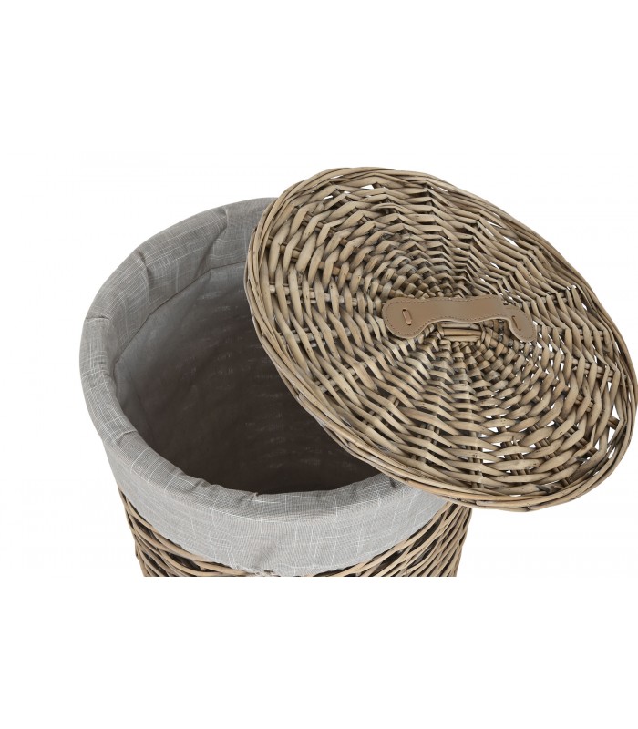 Cesto Mimbre/Algodon 38*38*46Cm DC-214670