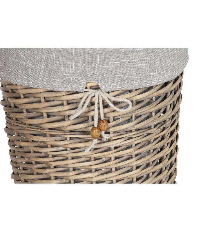 Cesto Mimbre/Algodon 29*29*37Cm DC-214670