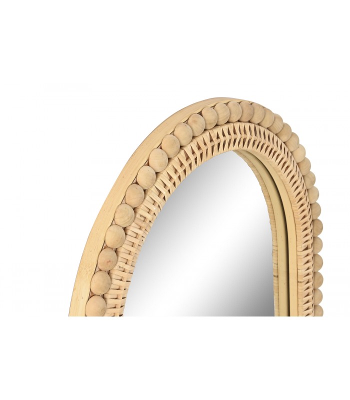 Espejo Ratan Bolitas 48*3*80 Cm ES-222856