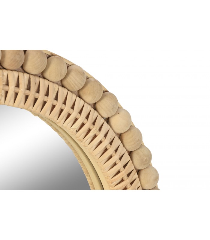 Espejo Ratan Bolitas 48*3*80 Cm ES-222856