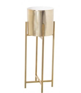 Macetero Metal Dorado 25*25*76 Cm 60971