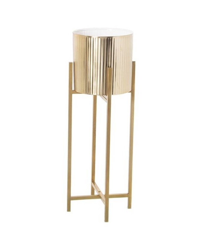 Macetero Metal Dorado 25*25*76 Cm 60971