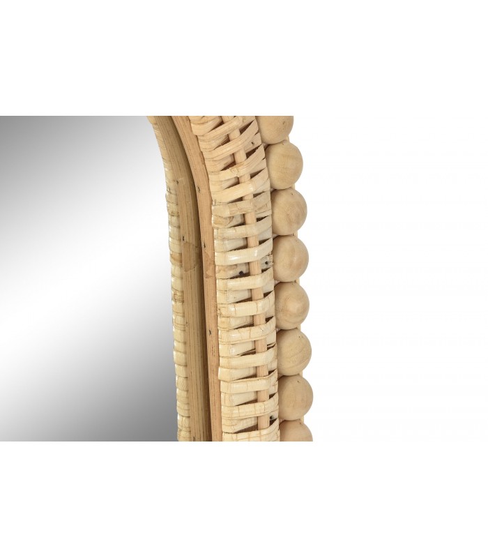 Espejo Ratan Bolitas 30*3*45.5 Cm ES-222857