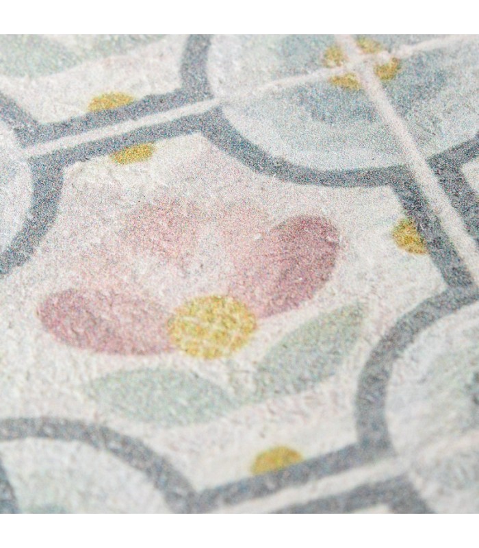 Caja Madera Decorada Azulejos Flores 24x16x7cm 25105