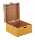 Caja Madera Deco.Mimbre Marrón 24*24*14Cm 53230