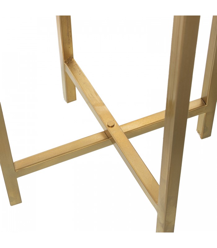 Macetero Metal Dorado 28x28x91Cm 60971