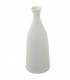 Jarron Ceramica Botella Crema Rugosa Ø14x36cm 61701