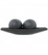 Centro Ceramica Negra 33x11x4,5cm 61739