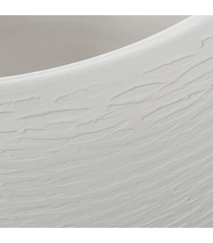 Macetero Cerámica Blanco Arena Ø28x26 Cm 61880