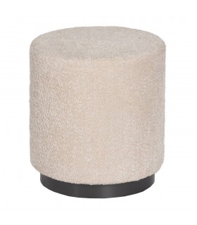 Puf Beig Tejido-Metal 41*41*44 Cm 612102