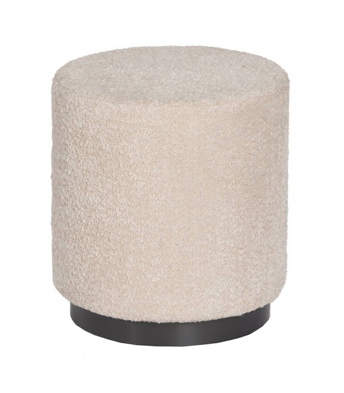 Puf Beig Tejido-Metal 41*41*44 Cm 612102