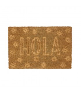 Felpudo Hola Fibra de Coco 60*40 Cm 800476