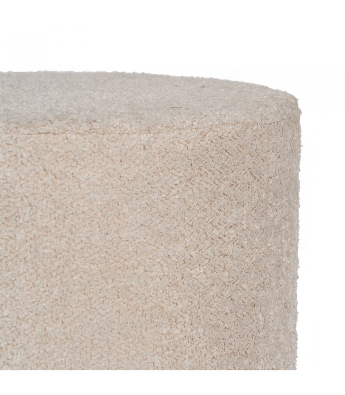 Puf Beig Tejido-Metal 41*41*44 Cm 612102