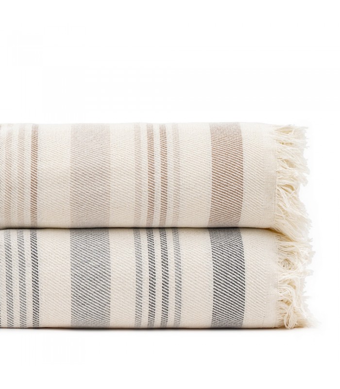 Cubre Rayas Beig-Marrón Algodon 250*260 Cm 614648