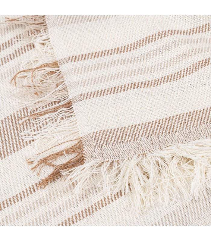 Cubre Rayas Beig-Marrón Algodon 250*260 Cm 614648