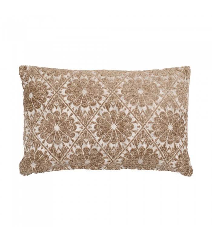 Cojín Blanco-Cámel Algodón 615084/5