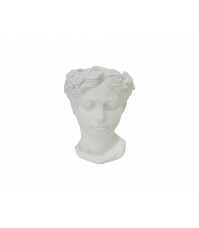 MACETERO BUSTO MUJER CEMENTO 22CM 28-397
