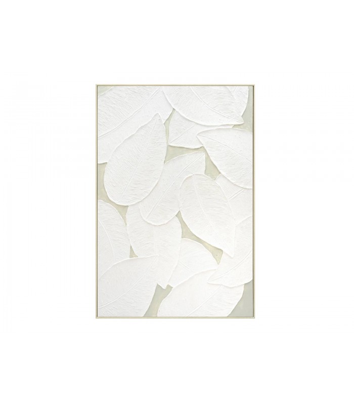 OLEO HOJAS A RELIVE PAPEL BLANCAS C/MARCO 82X122 CMS.80-225