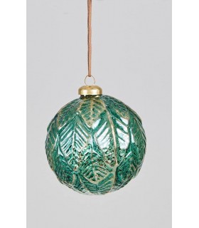 COLGANTE BOLA NAVIDEÑA FOREST 10CM 220-031