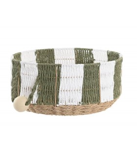 CESTA FIBRA VERDE 36*18CM DC-223110