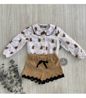 CAMISA CONEJOS MON PETIT BONBON IM090