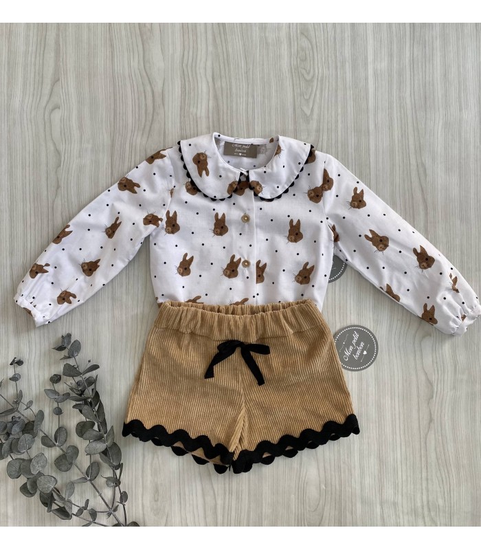 CAMISA CONEJOS MON PETIT BONBON IM090