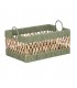 CESTA DE FIBRA VERDE 25H*30.5*44CM DC-223108