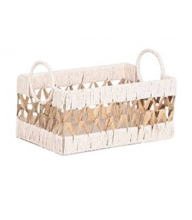 CESTA DE FIBRA ROSA 21H*21*33.5CM DC-223108