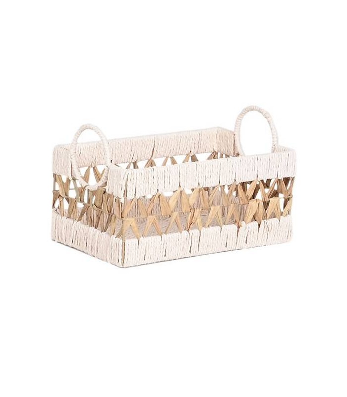 CESTA DE FIBRA ROSA 21H*21*33.5CM DC-223108