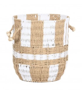 CESTA DE FIBRA MARRON Ø31*34h Cm DC-223109