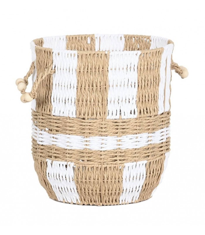 CESTA DE FIBRA MARRON Ø31*34h Cm DC-223109