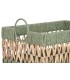 CESTA DE FIBRA VERDE 25H*30.5*44CM DC-223108