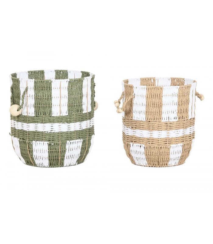 CESTA DE FIBRA MARRON Ø31*34h Cm DC-223109