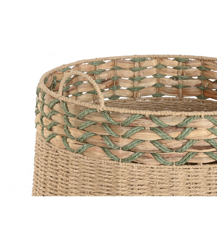 CESTA DE FIBRA VERDE Ø47*44.5h Cm DC-223111