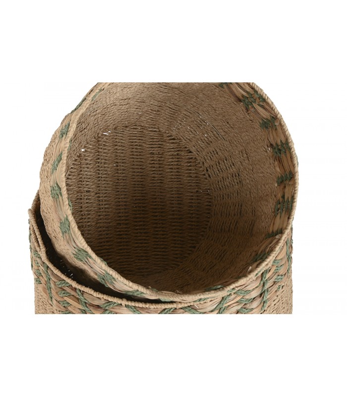 CESTA DE FIBRA VERDE Ø39*39h Cm DC-223111