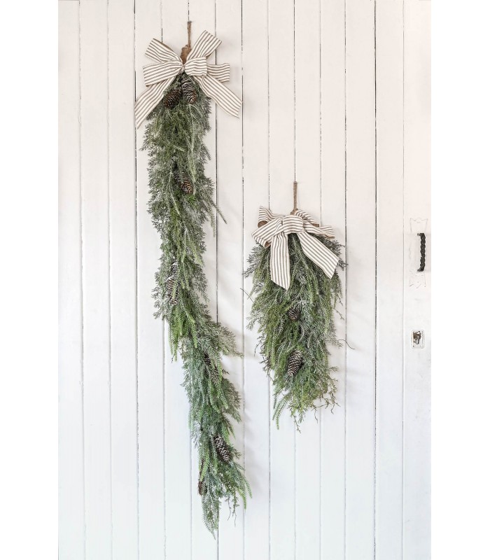 GUIRNALDA NEVADO VERDE 30*11*150CM NV-213994 