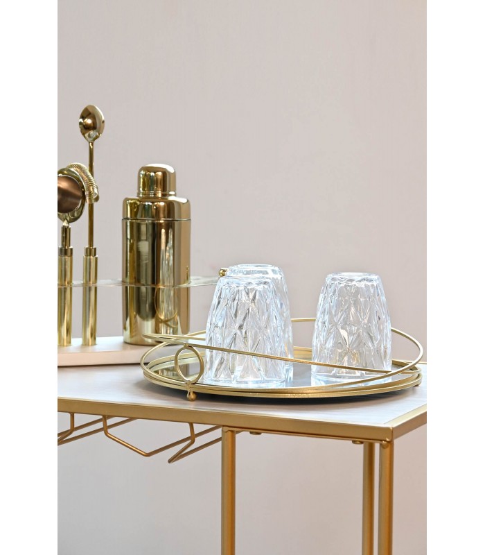 BANDEJA ESPEJO 28*28*4.5CM BD-186626