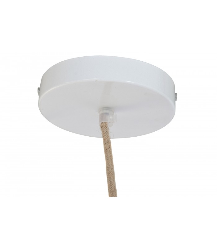 LAMPARA DE TECHO ALGODON/MANGO 51*51*54CM LA-222217