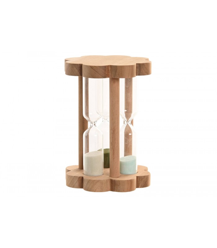 RELOJ DE ARENA MADERA/CRISTAL 11*11*5CM DH-223492