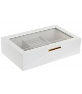 JOYERO MADERA/CRISTAL 29*18.5*7 JO-222408