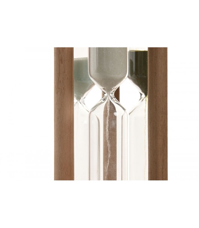 RELOJ DE ARENA MADERA/CRISTAL 11*11*5CM DH-223492