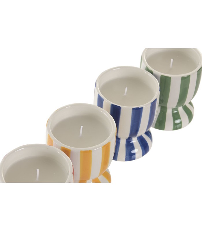 VELA CERA PARAFINA EN CERAMICA 9*9*10CM VE-223479