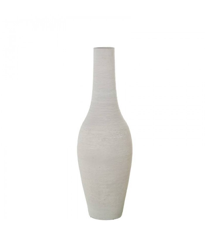 Jarron Ceramica Blanco Mate Ø25x80cm 61589