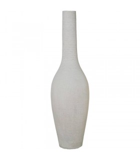 Jarron Ceramica Blanco Mate Ø28x100cm 61590