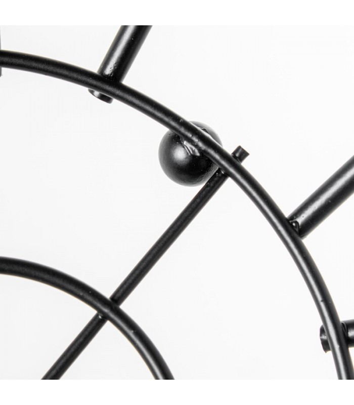 Frutero Metal Negro Ø26x15cm 82723