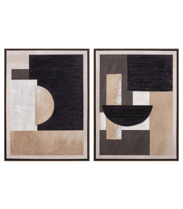 SET/2 CUADROS 50% PINTADO A MANO 63x4x83 CM 784515