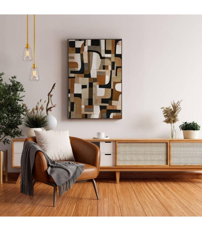 CUADRO ABSTRACTO 80% PINTADO A MANO 83x4x123 Cm 784571