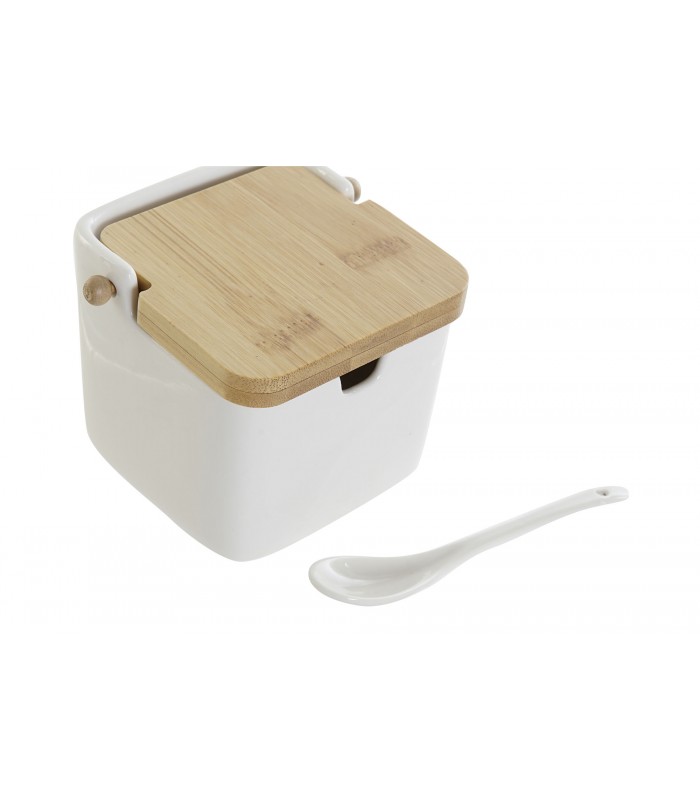 AZUCARERO PORCELANA/BAMBU 10.5*11.5*9CM PC-188277