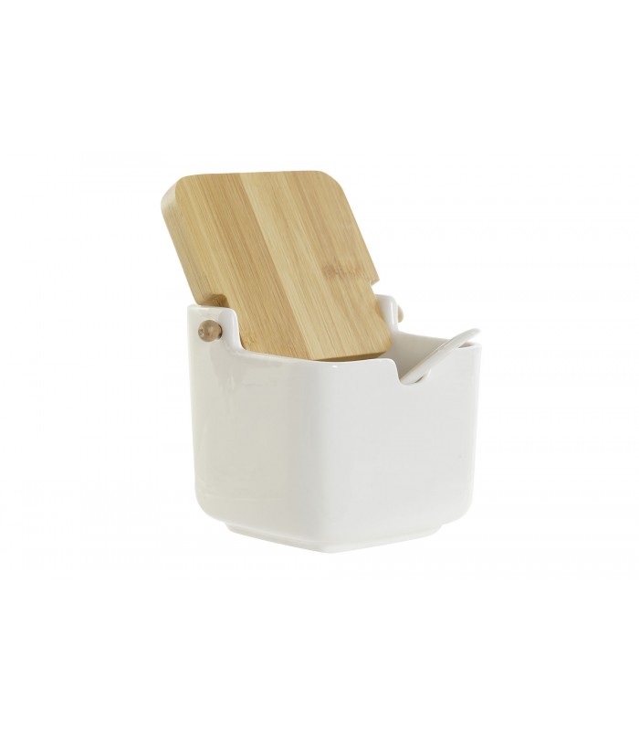 AZUCARERO PORCELANA/BAMBU 10.5*11.5*9CM PC-188277